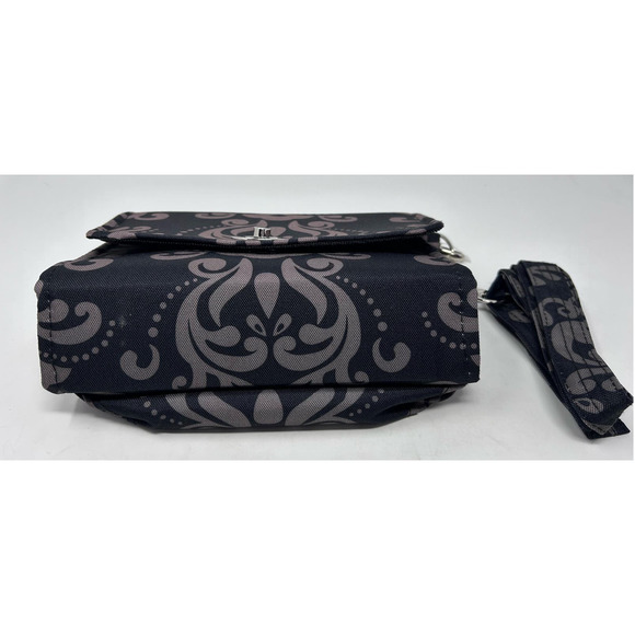 Demdaco Lilly Bit Damask Diaper Shoulder Bag Wristlet/Clutch Cross Body - Picture 3 of 11
